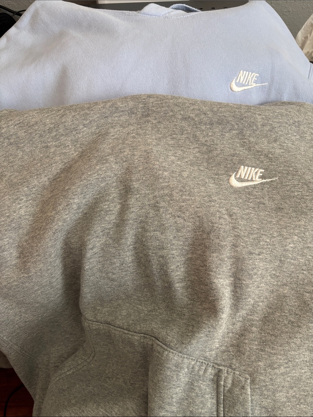 Nike Sweatshirt Duo - Light Blue & Heather Gray